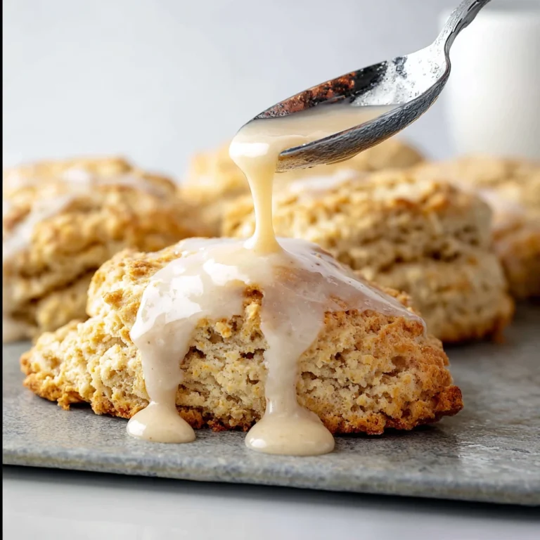 Banana Scones Maple Glaze