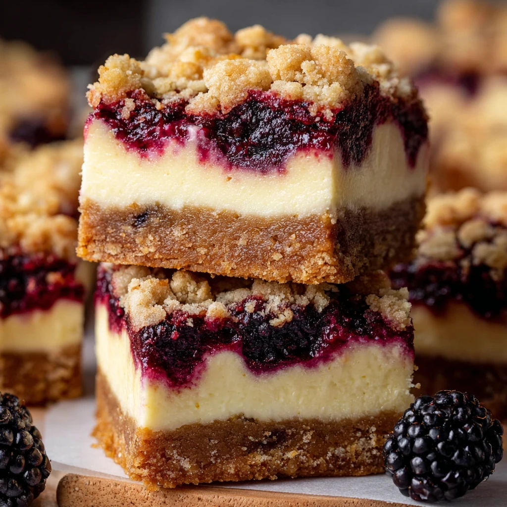 Blackberry Cheesecake Bars