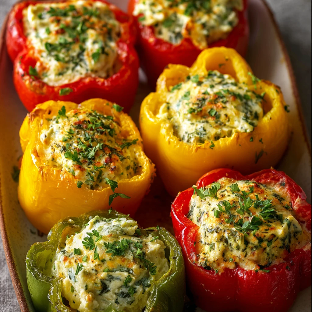 Cottage Cheese Stuffed Peppers