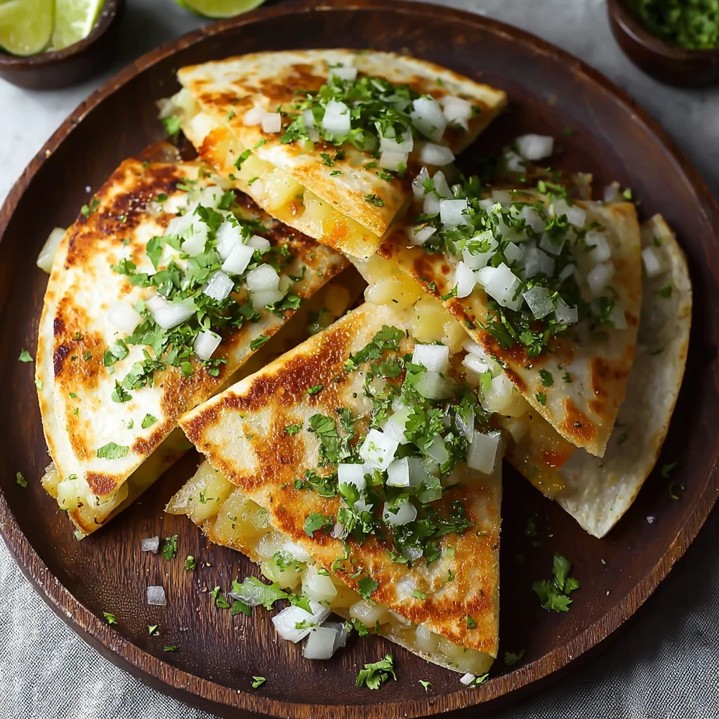 Crispy Potato Quesadillas