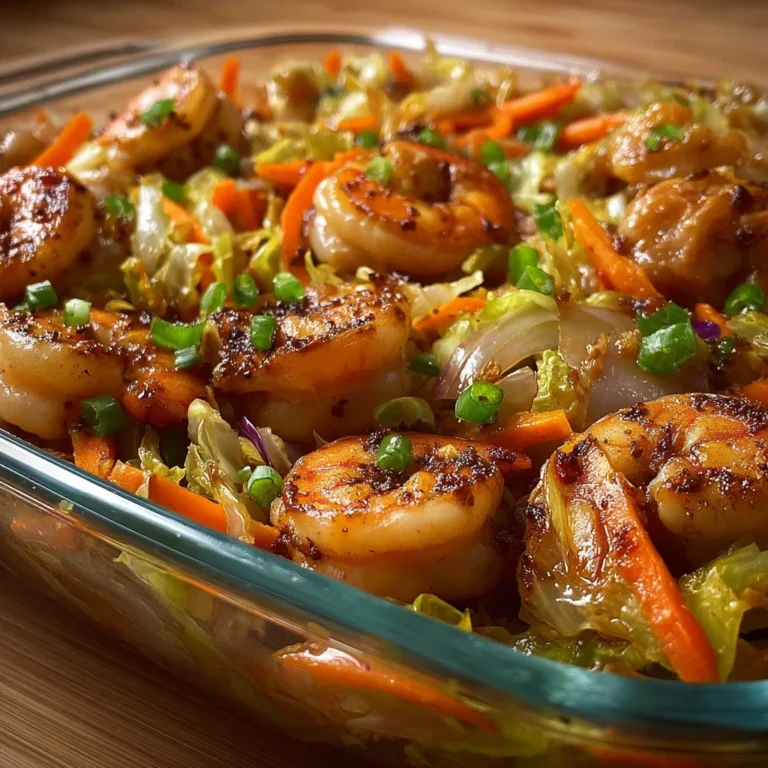 Easy Chicken And Shrimp Cabbage Stir-fry Recipe Healthy Cabbage Stir-fry With Chicken And Shrimp Best Chicken Shrimp Cabba...