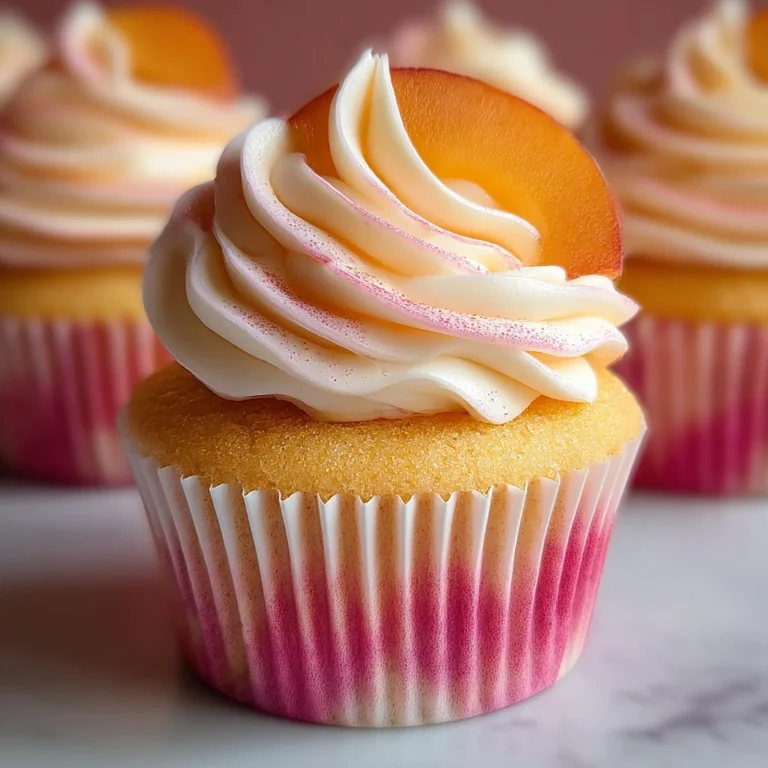 Peach Bellini Cupcakes