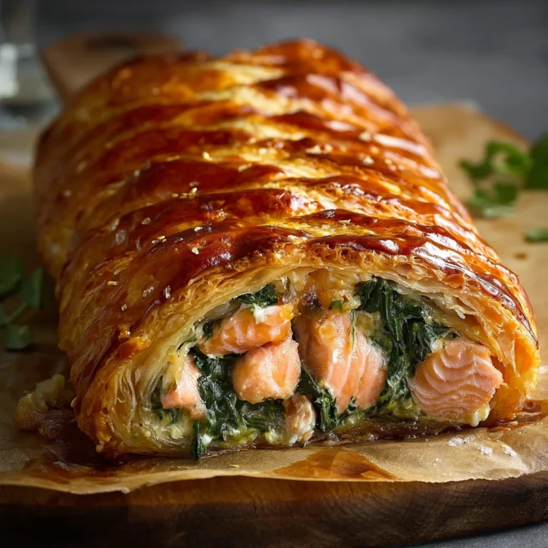 Salmon Spinach Croute